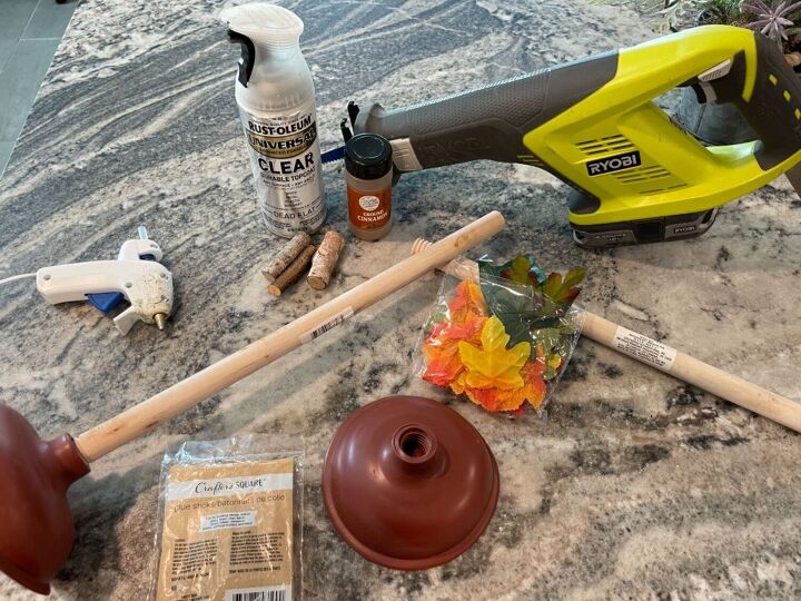 dollar tree plunger pumpkin tutorial