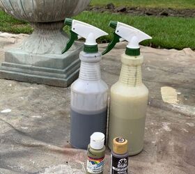 The quick and easy way to add character to your outdoors using watered down paint & a spray bottle