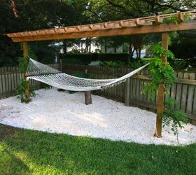 s 10 ways to turn a corner of your yard into a mini paradise, Replace grass with pebbles