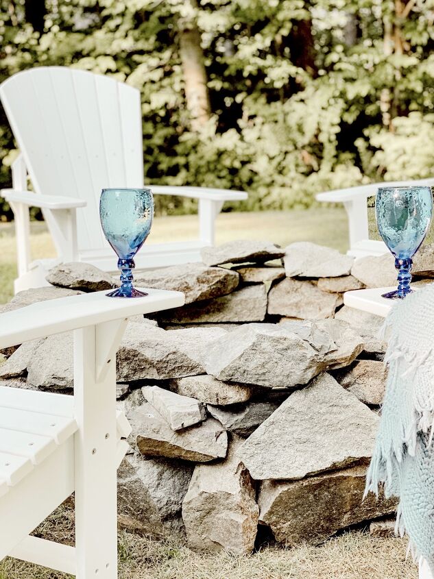 s 10 ways to turn a corner of your yard into a mini paradise, Build a simple stone firepit