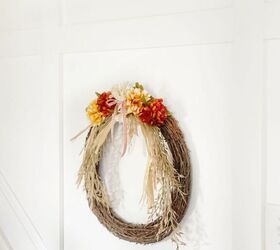 How To Make a Simple Fall Grapevine Wreath - The Curated Farmhouse