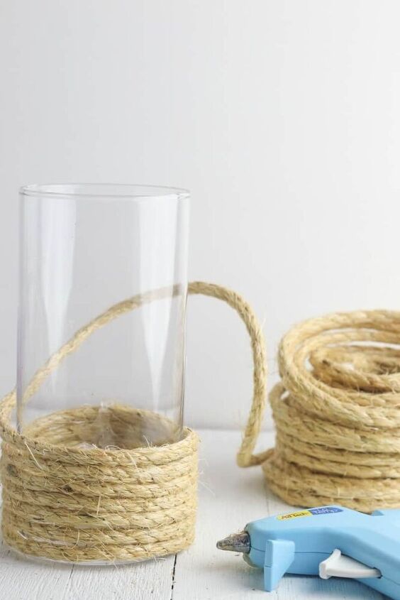 como fazer um vaso de corda