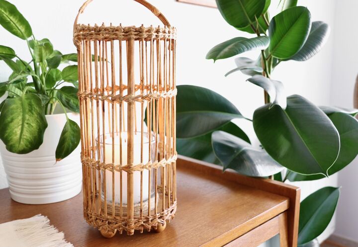 16 ideias de decorao baratas que parecem incrveis, Lanterna cravada de bambu