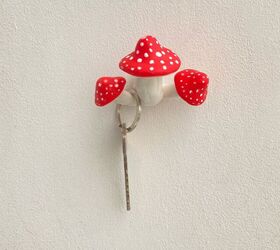 Mushroom Wall Hook | Airdry Clay Craft | Hometalk