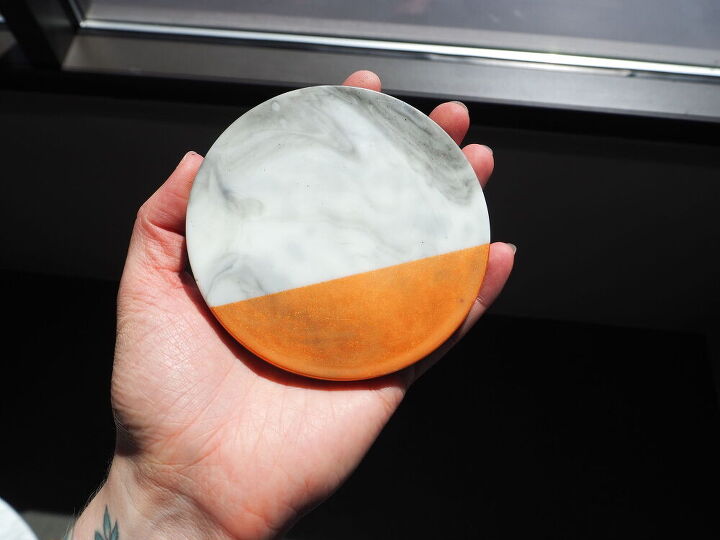 easy faux marble resin coasters