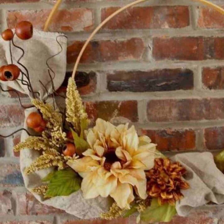 a fall mantel in pastels harvest hop 2021