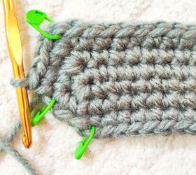 rectangle crochet basket with handles