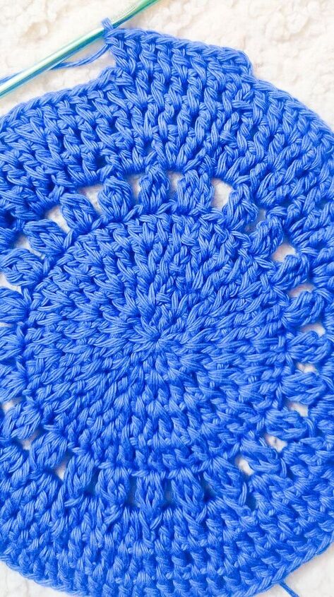 blue lagoon crochet placemat