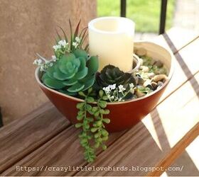 s 15 thrifty new ideas to copy for your next tablescape, Put together a lovely succulent centerpiece