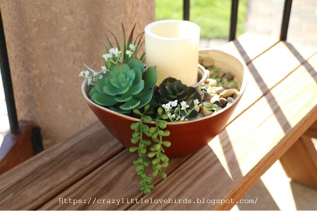s 15 thrifty new ideas to copy for your next tablescape, Put together a lovely succulent centerpiece