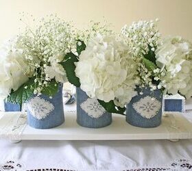 s 15 thrifty new ideas to copy for your next tablescape, Upcycle cans into cute vases