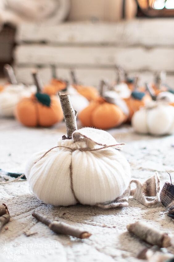 s the 20 best ideas people are saving for pumpkin season, Turn an old sweater into a pumpkin