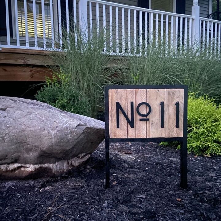 modern house number