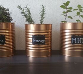 s 16 of the smartest ways to reuse empty tin cans, This classy herb garden