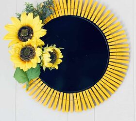 sunflower clothespin wreath
