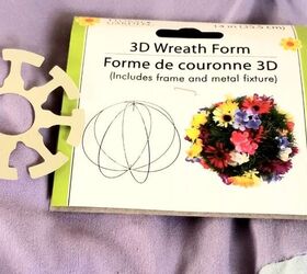 3d pumpkin wreath with dollar tree products, Dollar Tree 3D Wreath Form