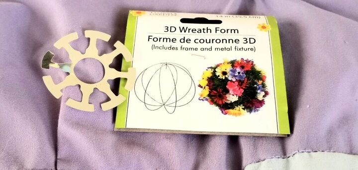 3d pumpkin wreath with dollar tree products, Dollar Tree 3D Wreath Form