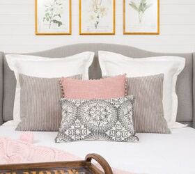 s 18 stylish ideas that ll perk up a bland bedroom, Her high end wingback headboard