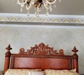 s 18 stylish ideas that ll perk up a bland bedroom, A beautiful decorative ceiling border