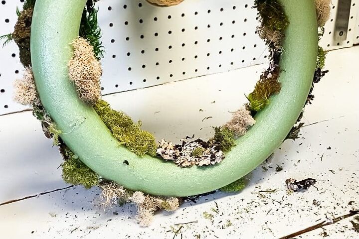anthropologie dupe moss wreath