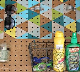 s the top 10 creative ways to add more storage on a budget, A fun pegboard organizer