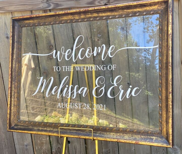 lazy girl s guide to making an easy diy wedding sign