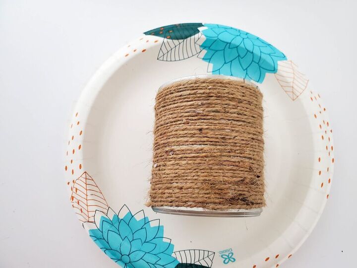 easy upcycled twine and lace cans craft