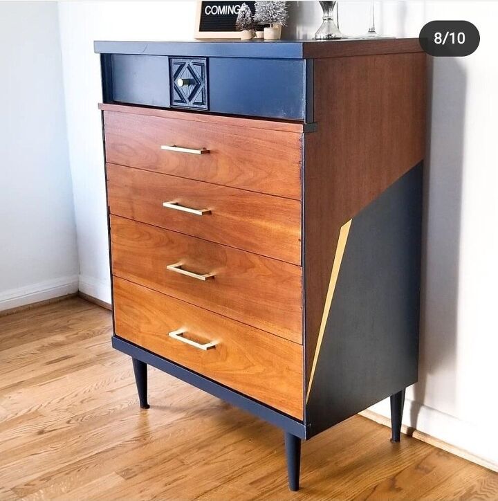 mid century modern dresser make over