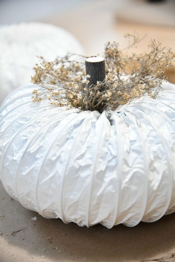 how to make a diy dryer vent pumpkin the curated farmhouse