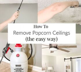 how to remove popcorn ceilings the easy way