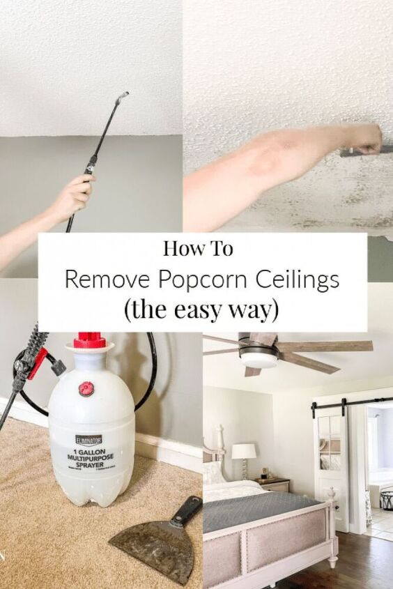 how to remove popcorn ceilings the easy way