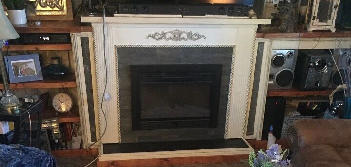 makeover on a 45 electric fireplace