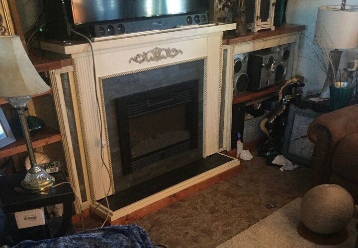makeover on a 45 electric fireplace