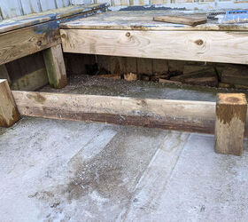 hole from former hot tub becomes sunken lounge space, Fence