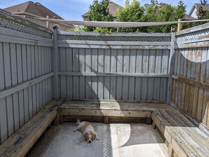 hole from former hot tub becomes sunken lounge space, Shade