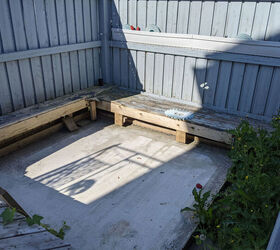 hole from former hot tub becomes sunken lounge space, Before