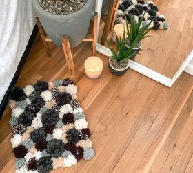 s 15 ways to make your home feel cozier this season, This fluffy pom pom rug