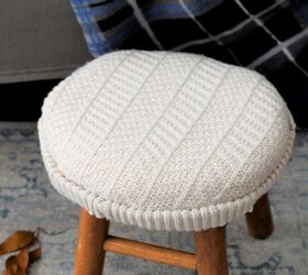 s 15 ways to make your home feel cozier this season, This high end sweater ottoman