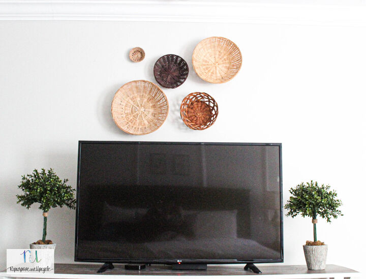 s 15 ways to make your home feel cozier this season, A rustic basket wall