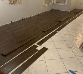 how to install laminate flooring over tile