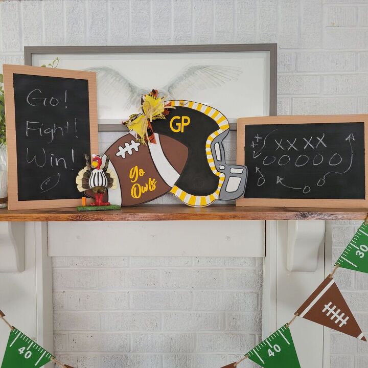 make a fun fall football chalkboard sign in 3 simple steps