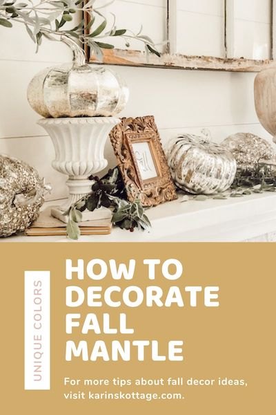 como decorar o manto de outono com abboras de prata