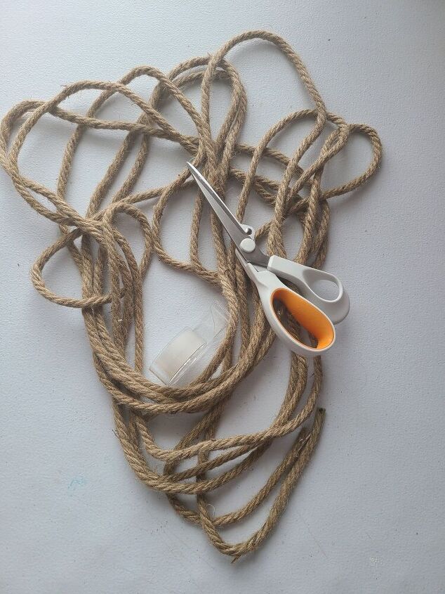 nautical rope wreath tutorial