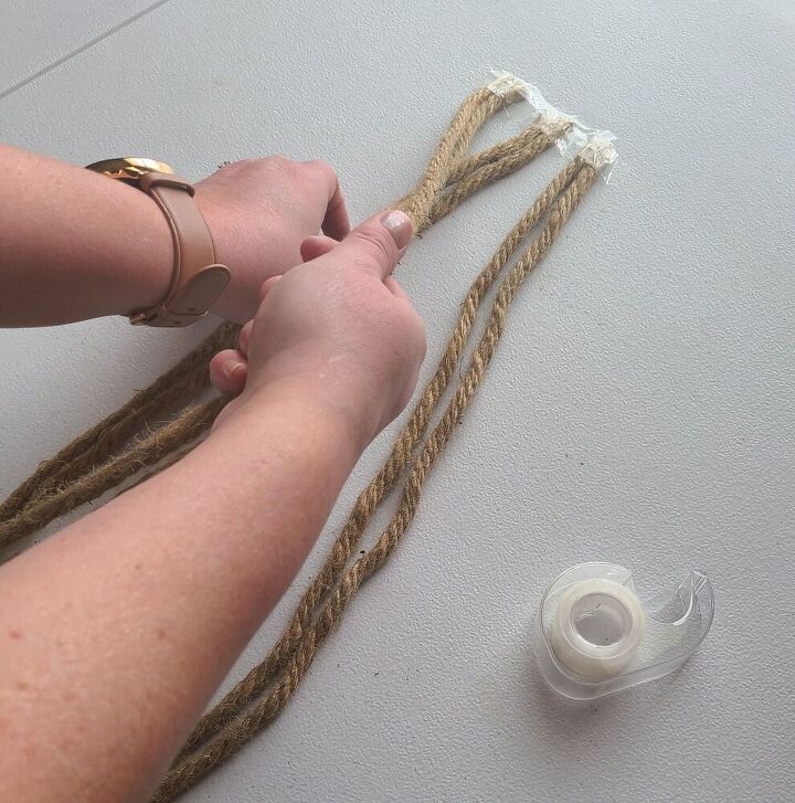 nautical rope wreath tutorial