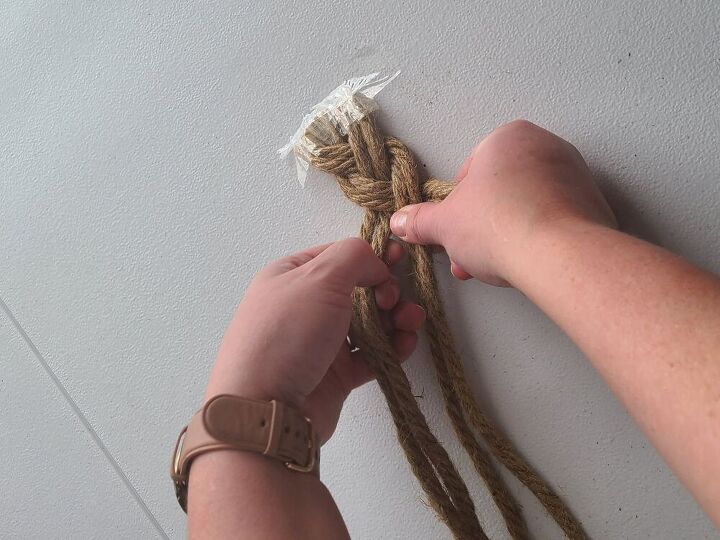 nautical rope wreath tutorial