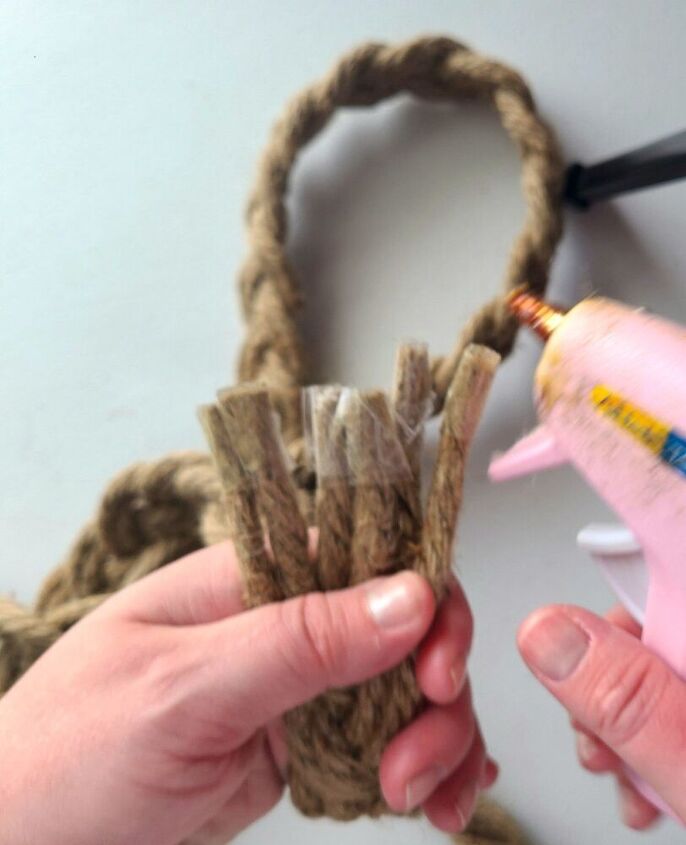 nautical rope wreath tutorial