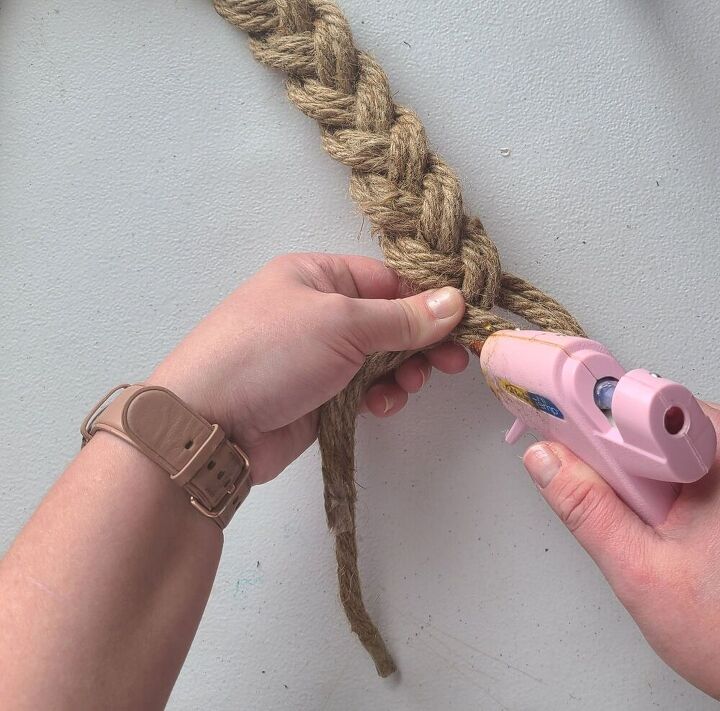 nautical rope wreath tutorial