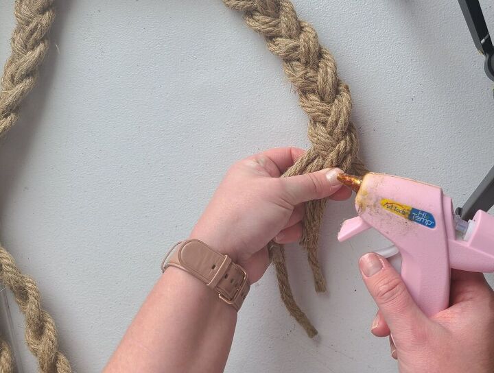 nautical rope wreath tutorial