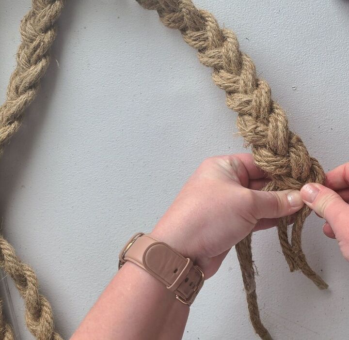 nautical rope wreath tutorial