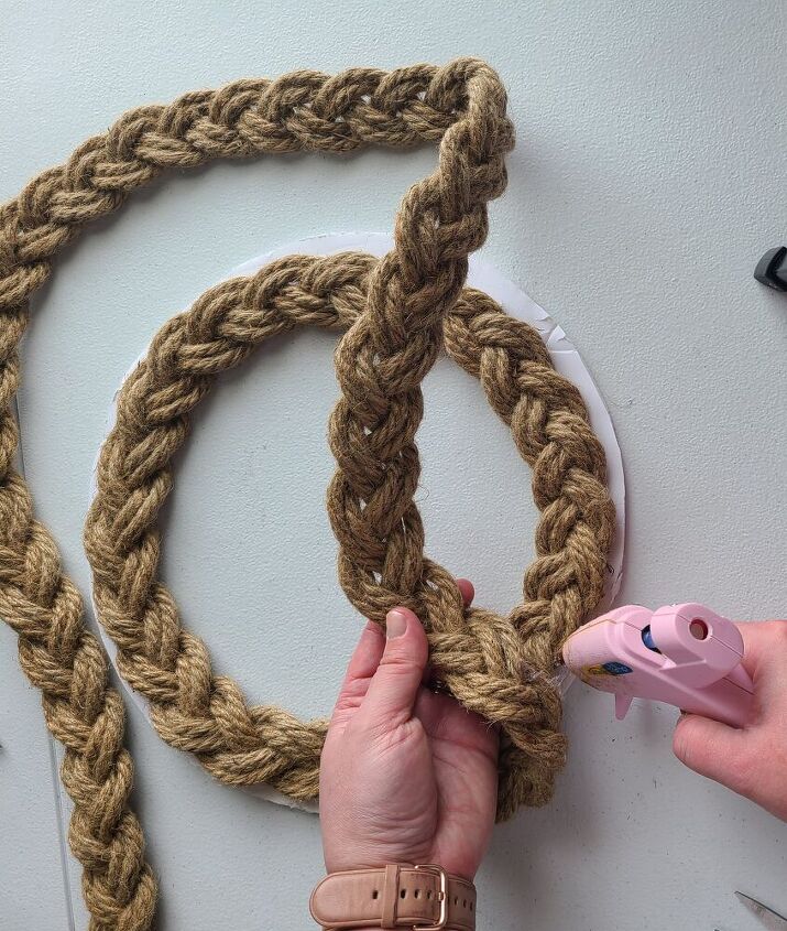 nautical rope wreath tutorial